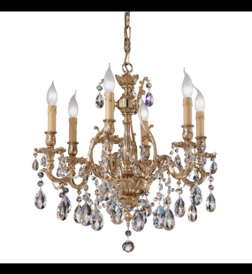 đèn chùm đồng possoni (ý) 093-6sh