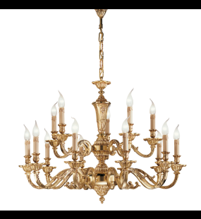 đèn chùm đồng possoni (ý) 098/10+5