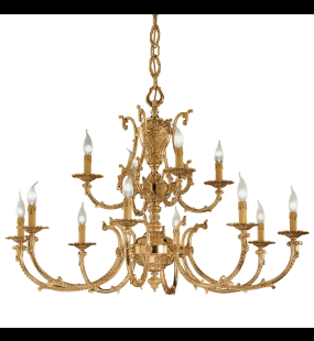 Đèn chùm đồng Possoni (ý) 099/8+4