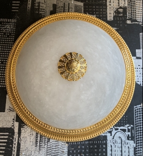 đèn mâm áp trần đồng HT211 Ø40cm