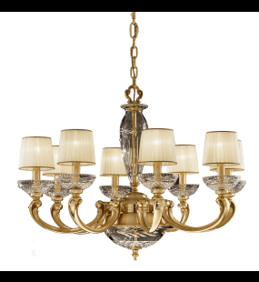 Đèn chùm đồng Possoni (ý) 257/8+2