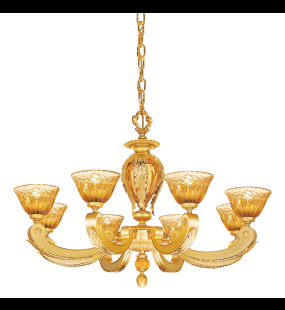 Đèn chùm đồng Possoni (ý) 265/8