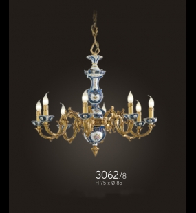 Đèn chùm đồng FBAI - ITALIA 3062/8