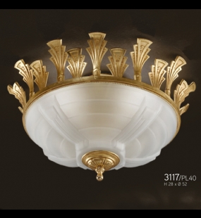 Đèn mâm ốp trần đồng FBAI 3117/PL40