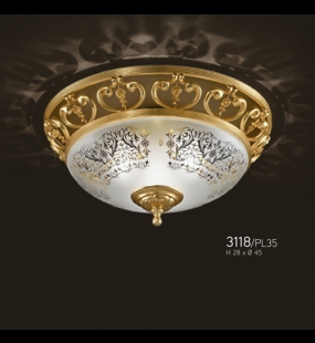 Đèn mâm ốp trần đồng FBAI 3118/PL35