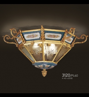 Đèn mâm ốp trần đồng FBAI 3120/PL60