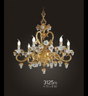 Đèn chùm đồng FBAI -ITALIA 3125/6