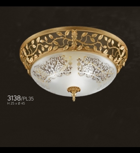 Đèn mâm ốp trần đồng FBAI 3138/