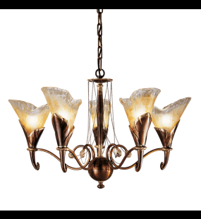Đèn chùm đồng Possoni (ý) 315/5