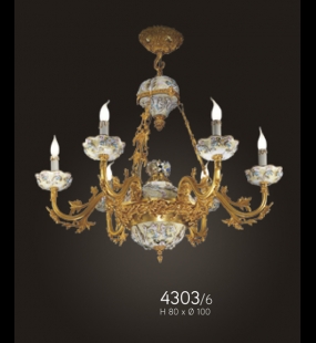 Đèn chùm đồng FBAI - ITALIA 4303/6