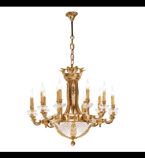 đèn chùm đồng possoni (ý) 4071/18+6