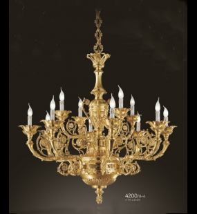 Đèn chùm đồng FBAI - ITALIA 4200/8+4