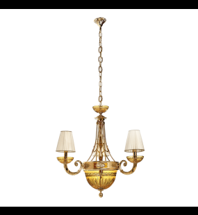 Đèn chùm đồng Possoni (ý) 431/3+5