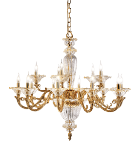 đèn chùm đồng possoni (ý) 4795-15