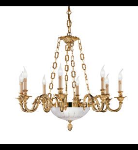 Đèn chùm đồng Possoni (ý) 518/8+2