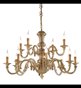 Đèn chùm đồng Possoni (ý) 519/8+4