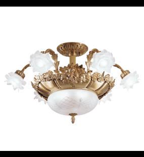 Đèn chùm đồng Possoni (ý) 700/6+2SF