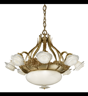 Đèn chùm đồng Possoni (ý) 701/8+3