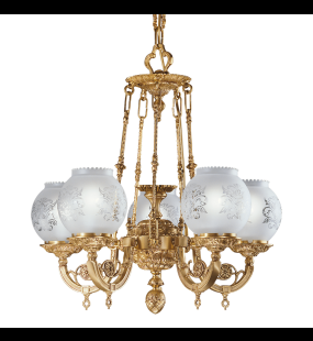 Đèn chùm đồng Possoni (ý) 776/5