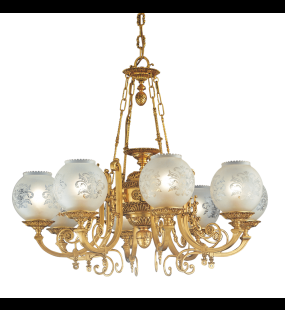 Đèn chùm đồng Possoni (ý) 776/8