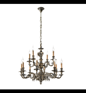 Đèn chùm đồng Possoni (ý) 796/8+4