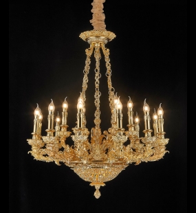 Đèn chùm đồng LUXURY HT8006-12 + 6