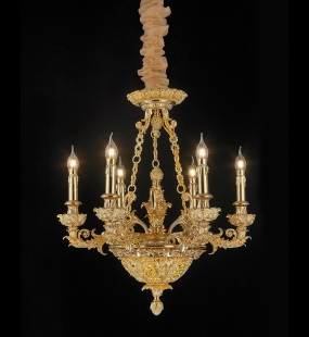 Đèn chùm đồng LUXURY HT8006-6