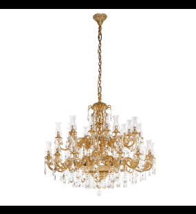 Đèn chùm đồng Possoni (ý) 830/16+16-SH/G30