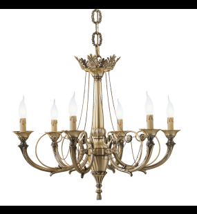 Đèn chùm đồng Possoni (ý) 858/6