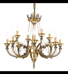 Đèn chùm đồng Possoni (ý) 858/8+4