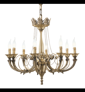 Đèn chùm đồng Possoni (ý) 858/8