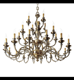 Đèn chùm đồng Possoni (ý) 888/16+8+4