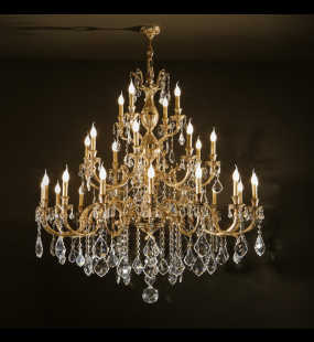 Đèn chùm đồng Possoni (ý) 888/16+8+4-SH/P