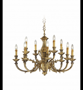 Đèn chùm đồng Possoni (ý) 888/8+4