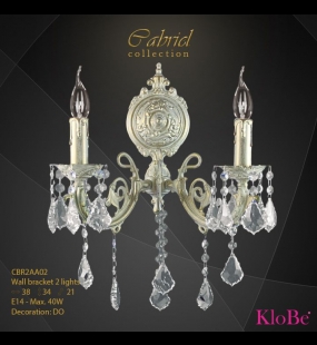 Đèn vách đồng KLOBE - CBR2AA02