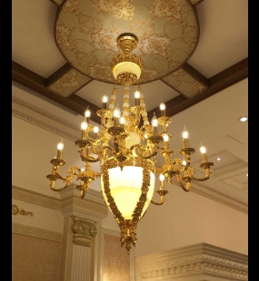 Đèn chùm đồng LUXURY HT6009-24