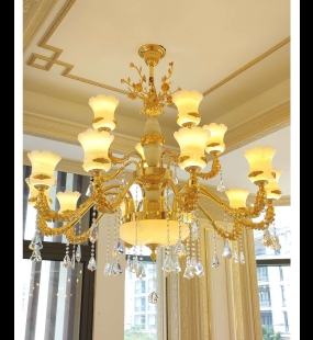 Đèn chùm đồng LUXURY HT726-15