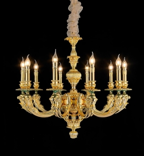 Đèn chùm đồng LUXURY HT8019-10