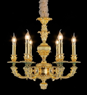 Đèn chùm đồng LUXURY HT8019-6