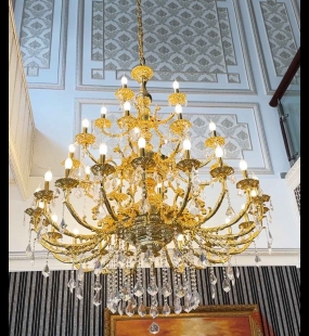 Đèn chùm đồng LUXURY HT718-35