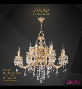 Đèn chùm đồng KLOBE ATN1AA12