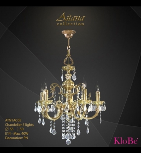 ĐÈN CHÙM ĐỒNG KLOBE ATN1AC05