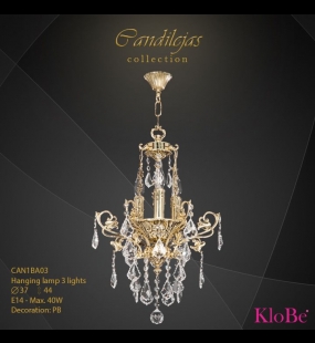 ĐÈN CHÙM ĐỒNG KLOBE CAN1BA03