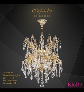 ĐÈN CHÙM ĐỒNG KLOBE CAP1AA06