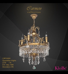 ĐÈN CHÙM ĐỒNG KLOBE CAR1AA04