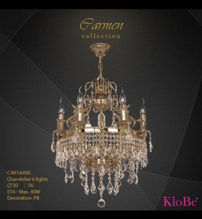 ĐÈN CHÙM ĐỒNG KLOBE CAR1AA06