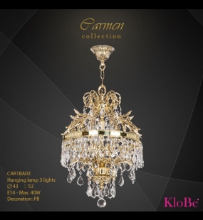 ĐÈN CHÙM ĐỒNG KLOBE CAR1BA03