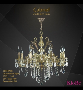 ĐÈN CHÙM ĐỒNG KLOBE CBR1AA08