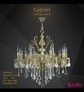 ĐÈN CHÙM ĐỒNG KLOBE CBR1AA10