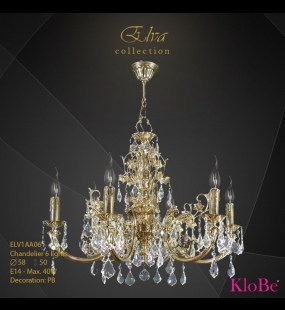 ĐÈN CHÙM ĐỒNG KLOBE ELV1AA06